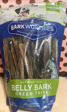 Load image into Gallery viewer, Belly Bark Green Tripe Chews (revised product)) manufacture is recreating this item