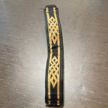 Load image into Gallery viewer, Woof N Walk Nicollar Designer - Autumn Gold Pattern on Black