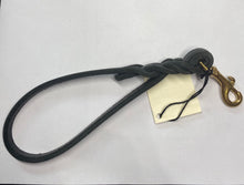 Load image into Gallery viewer, Woof N Walk  Traffic Finger Walking  Leash - Leather 11&quot; L x 3/8&quot; W
