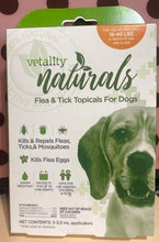 Load image into Gallery viewer, 16-40 LBS - Vetality Naturals Flea &amp; Tick Topical For Dogs
