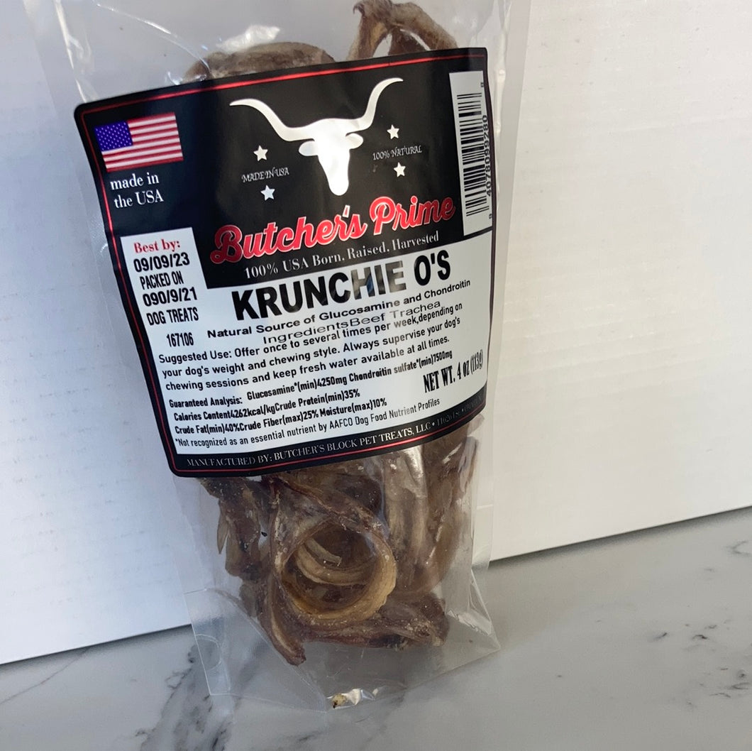 Butchers Prime Krunchie Trachea Pieces  3 sizes
